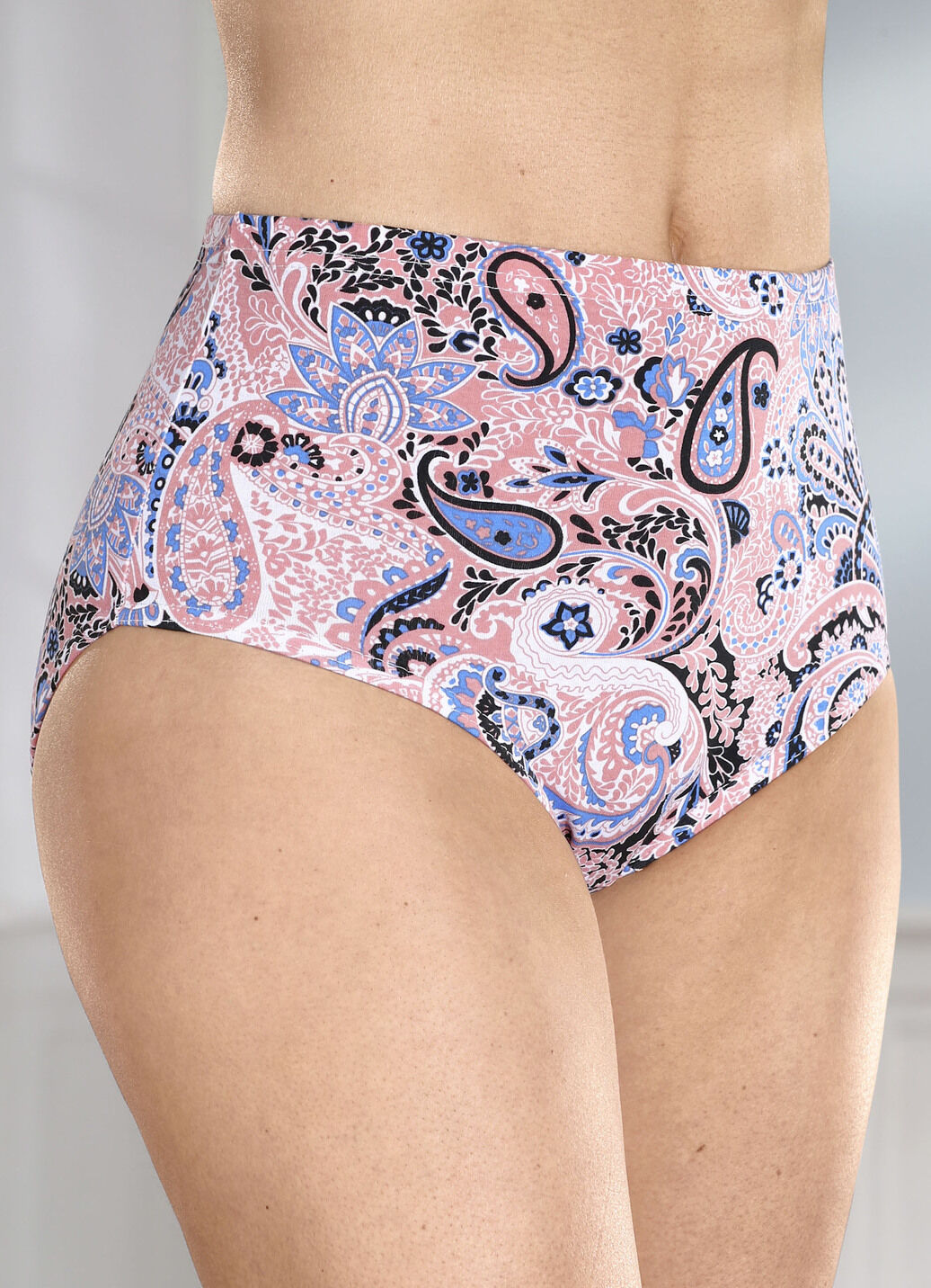 Fünferpack Slips mit Paisley -Dessin