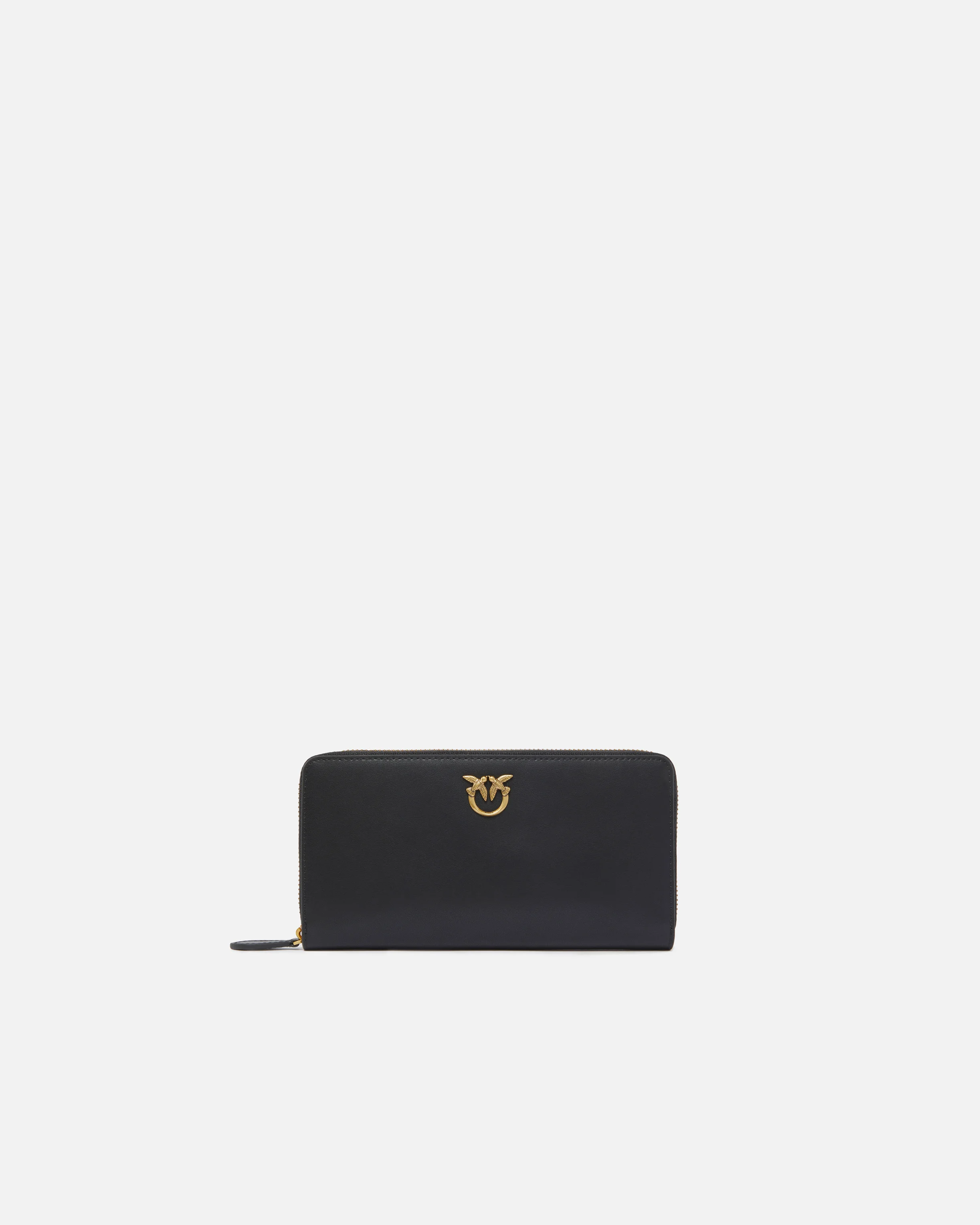 Portefeuille à contour zippé | Noir