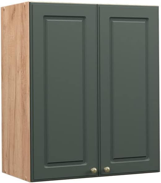 Vicco Hängeschrank Fame-Line, Grün-Gold Landhaus/Goldkraft Eiche, 60 cm