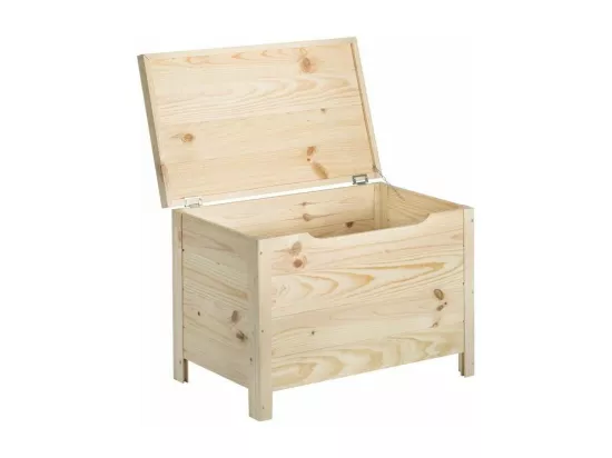 Coffre de rangement en pin 85L