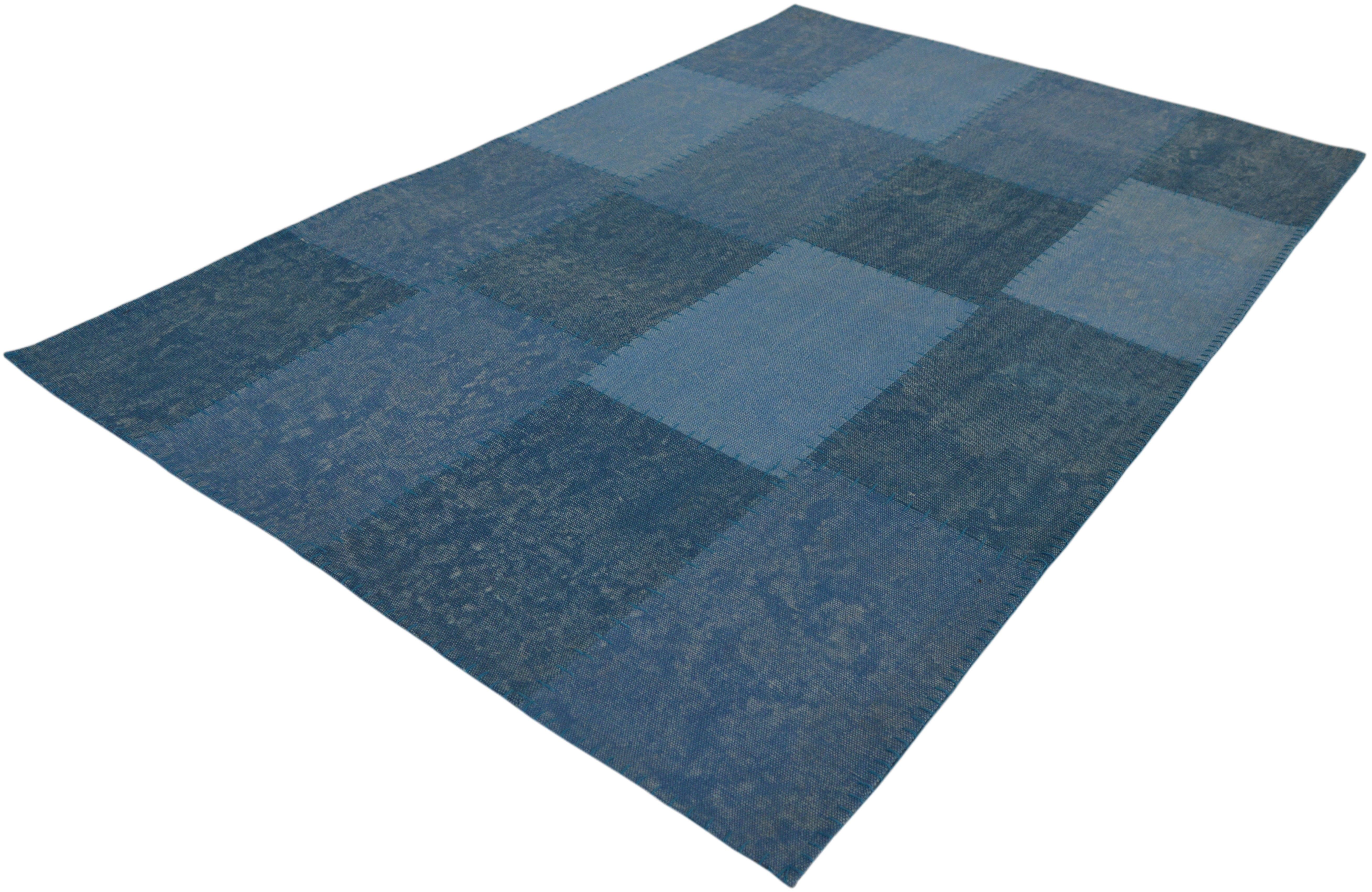 Vloerkleed 110 Multi Blauw Lyrical