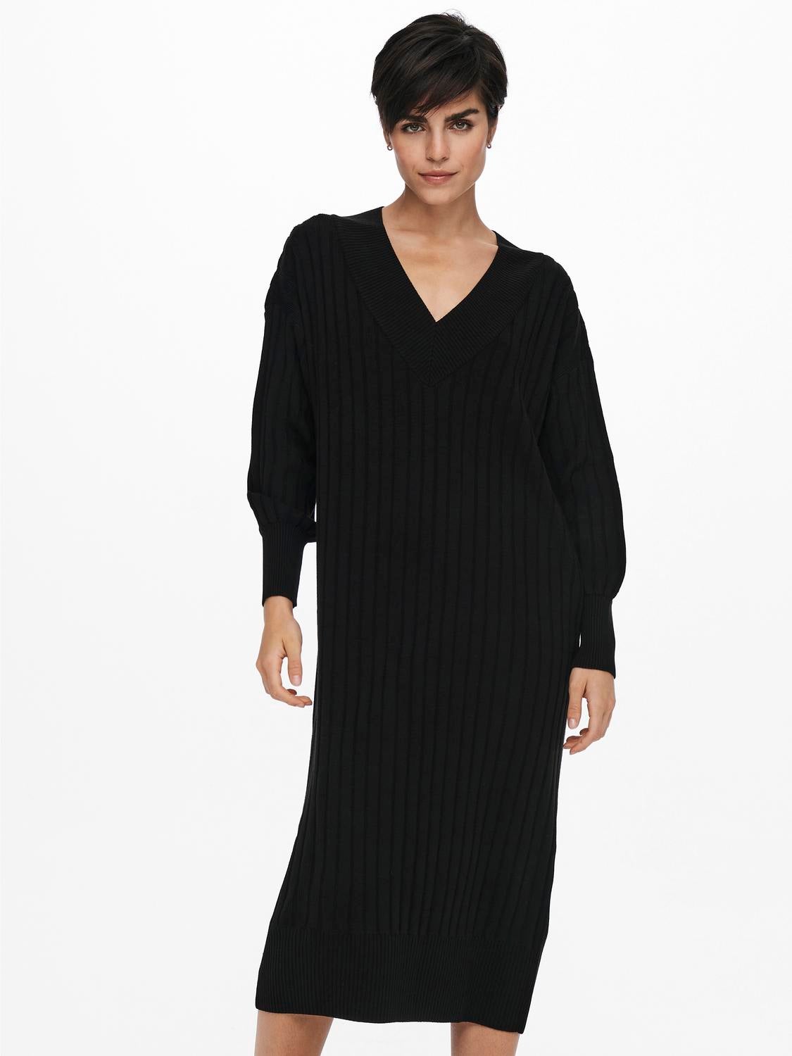 ONLNEW Langes Kleid Black