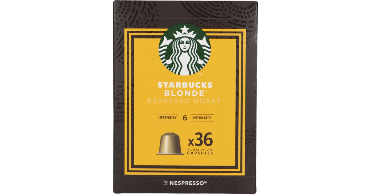 STARBUCKS Blonde Espresso Roast Kaffee Big Pack 36 Kapseln