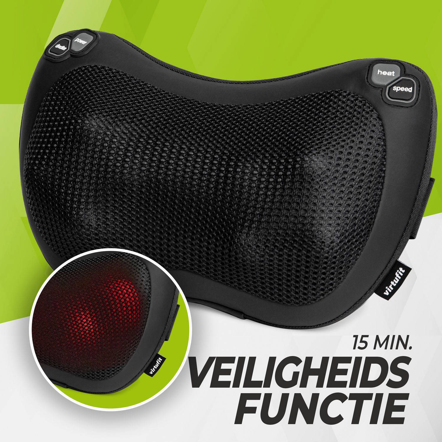 Virtufit draadloos massagekussen pro