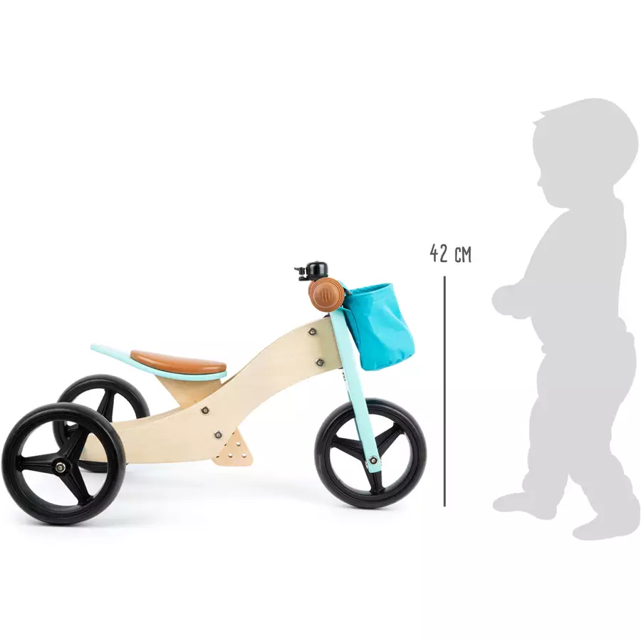 small foot® Laufrad-Trike 2 in 1 Türkis