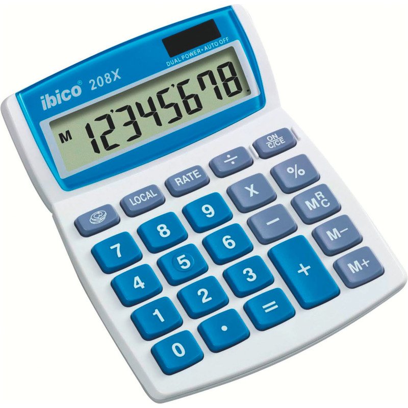 Calculatrice de bureau Ibico 208X - 8 chiffres