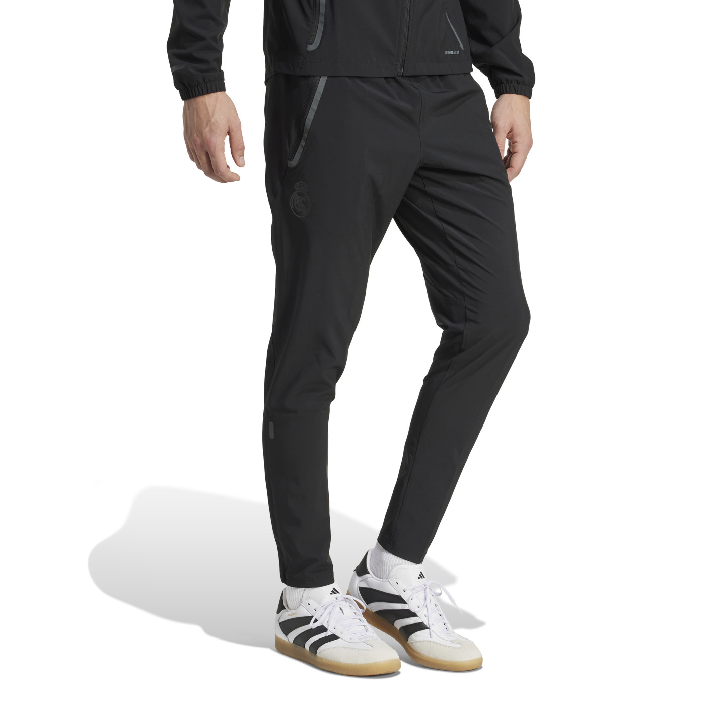 adidas Real Madrid Vis Tech Trainingspak Full-Zip 2024-2025 Zwart