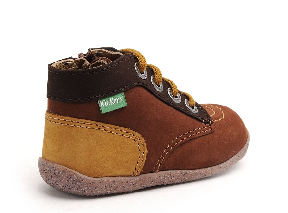 Kickers boots bottine bebe bonzip marron