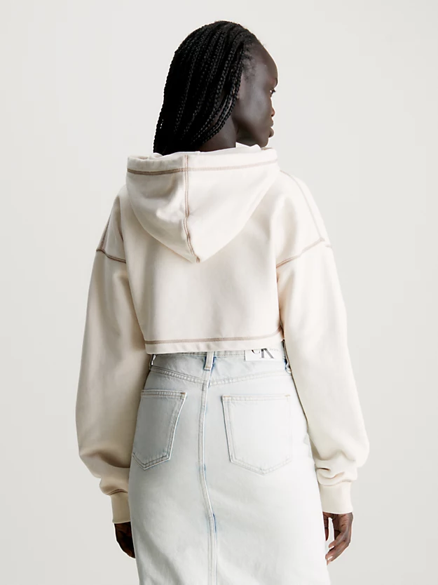 Moletom cropped com monograma