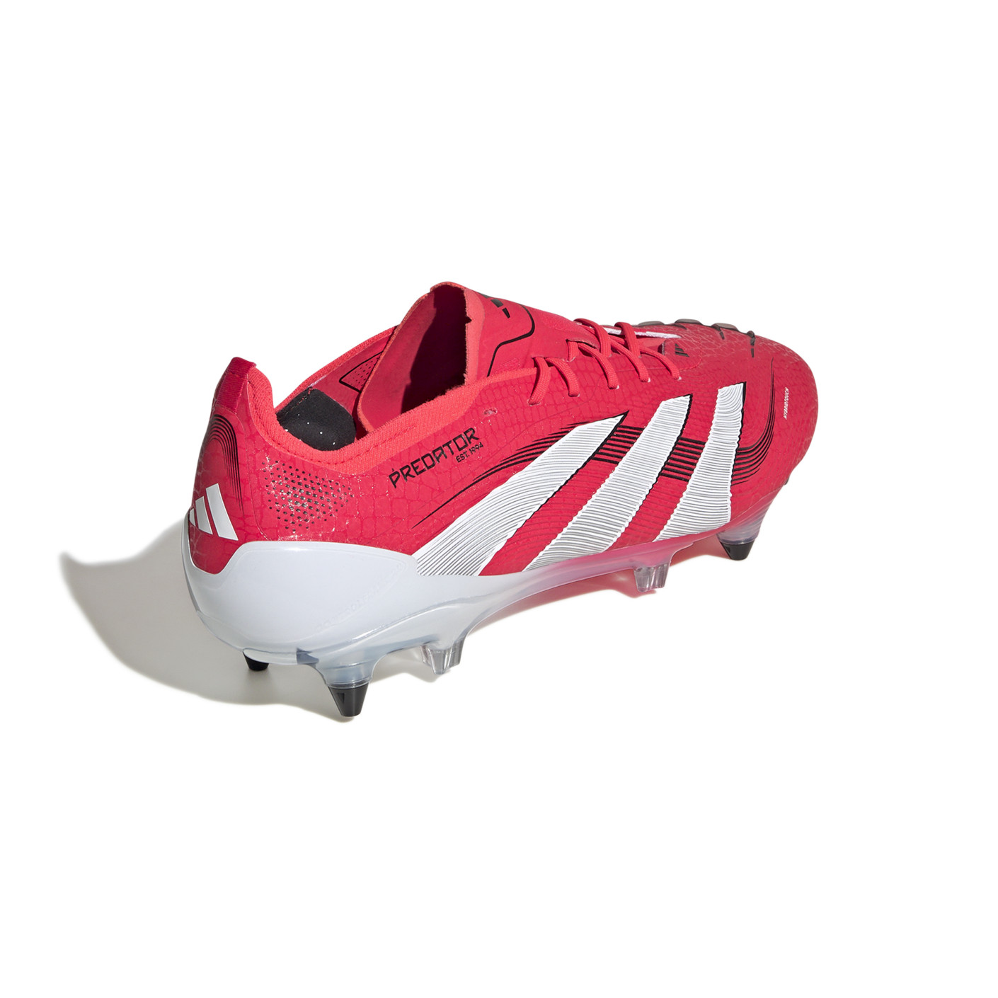 Adidas Predator Elite IJzeren-Nop Voetbalschoenen (SG) Rood Wit Zwart