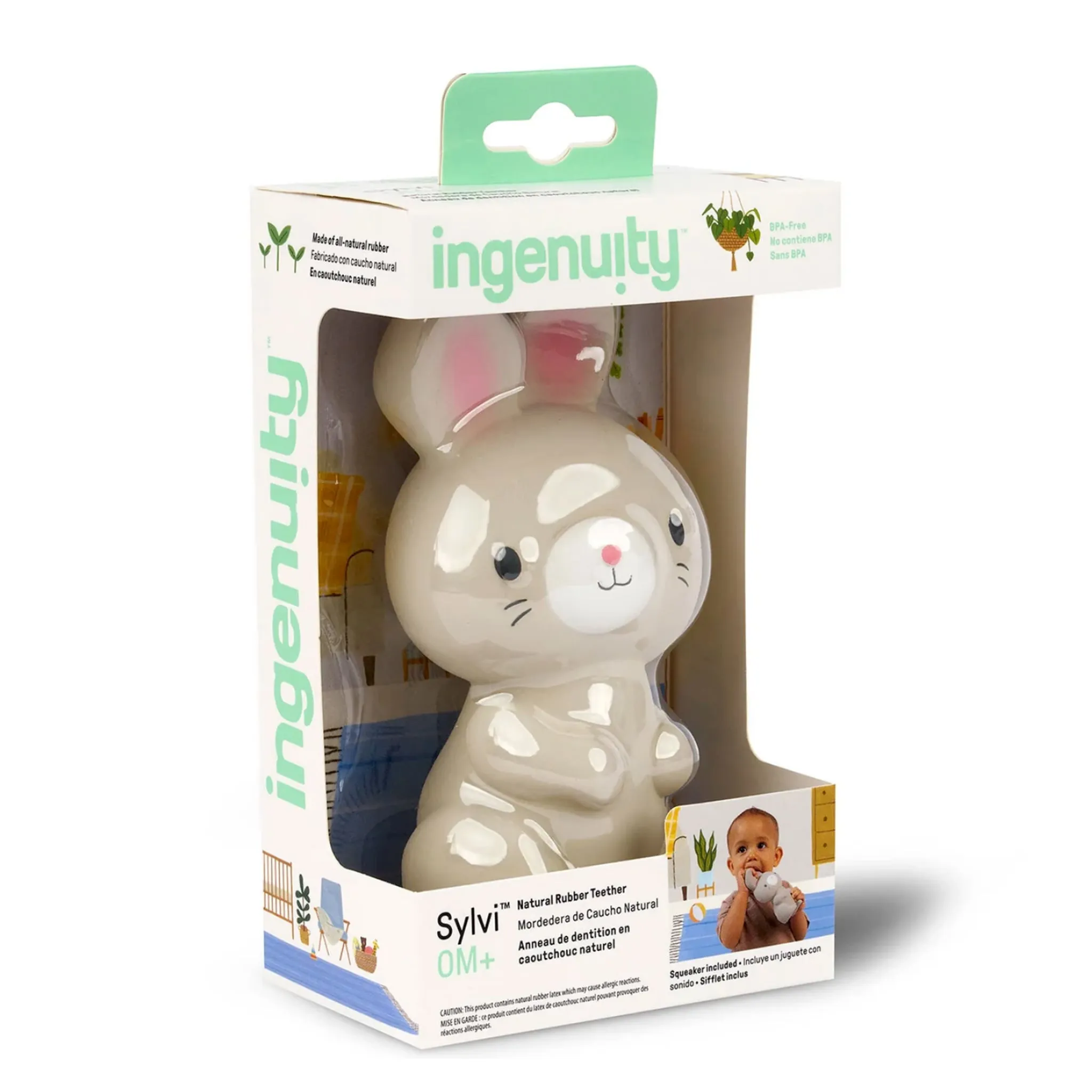 Ingenuity Jouet de Dentition Lapin Sylvi