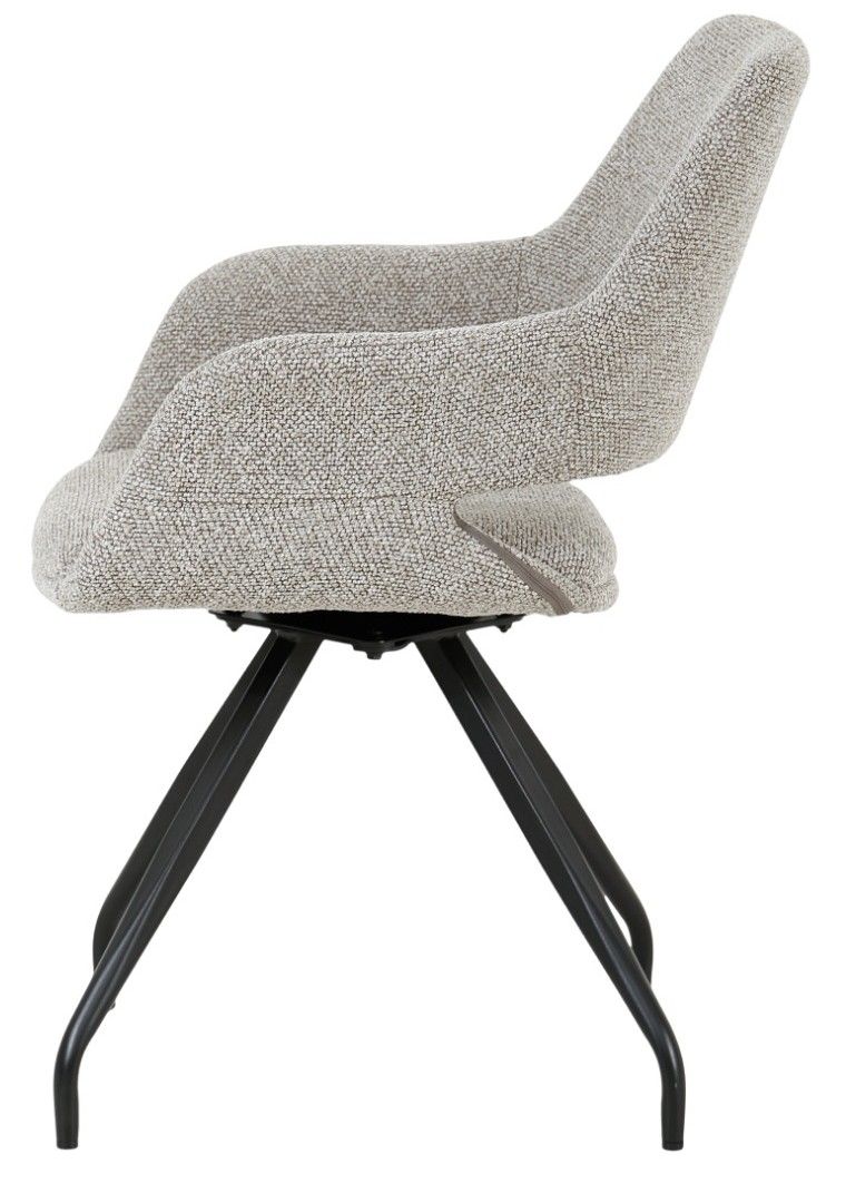 Eetkamerstoel Taupe Capp B61 x D61 x H87 cm