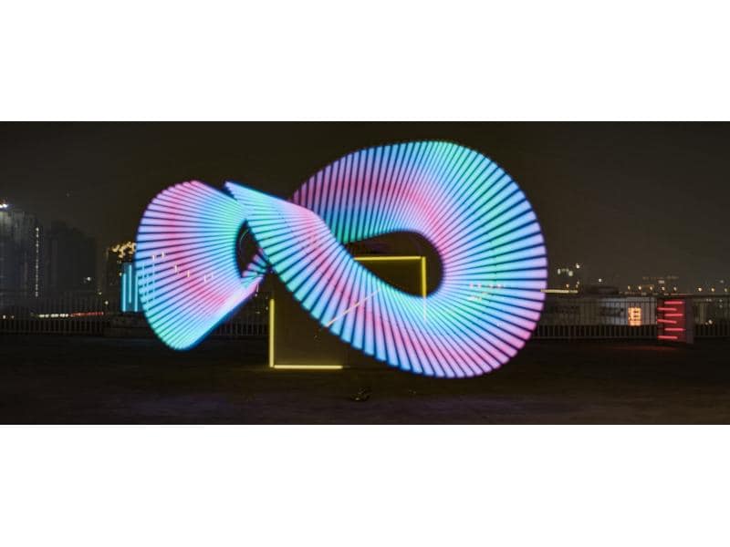 Nanlite Dauerlicht PavoTube T8-7X 4Kit 4 vielseitig einsetzbare RGBWW LED Tubes, 8W