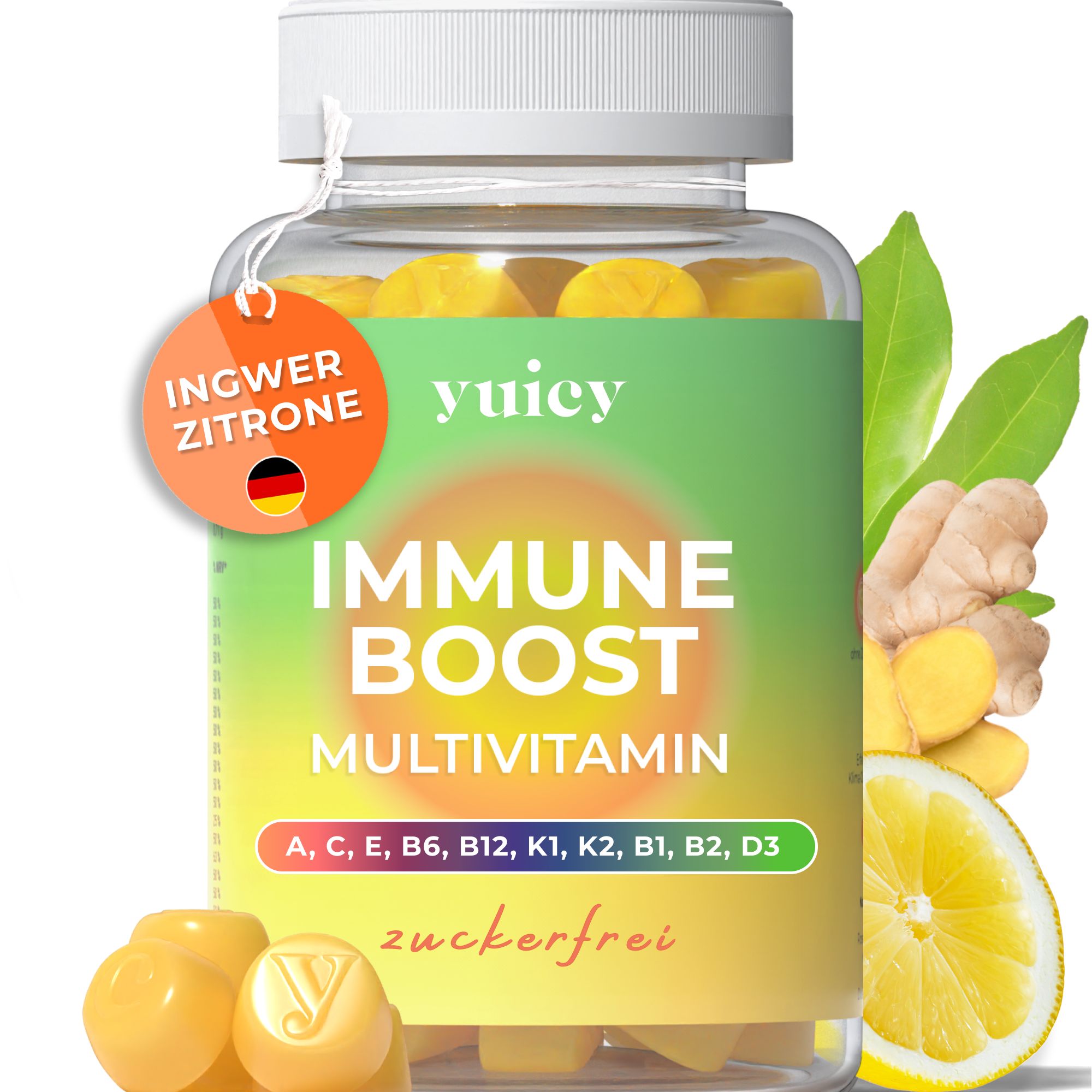 yuicy® Immun - Hochdosierte Formel für das Immunsystem | Gummies
