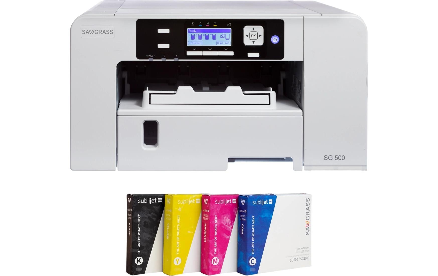 Sublimationsdrucker Starterset Sublijet UHD 31 ml<br>SG500 Drucker Sublijet A4 inkl. UHD Tinten, ohne Papier