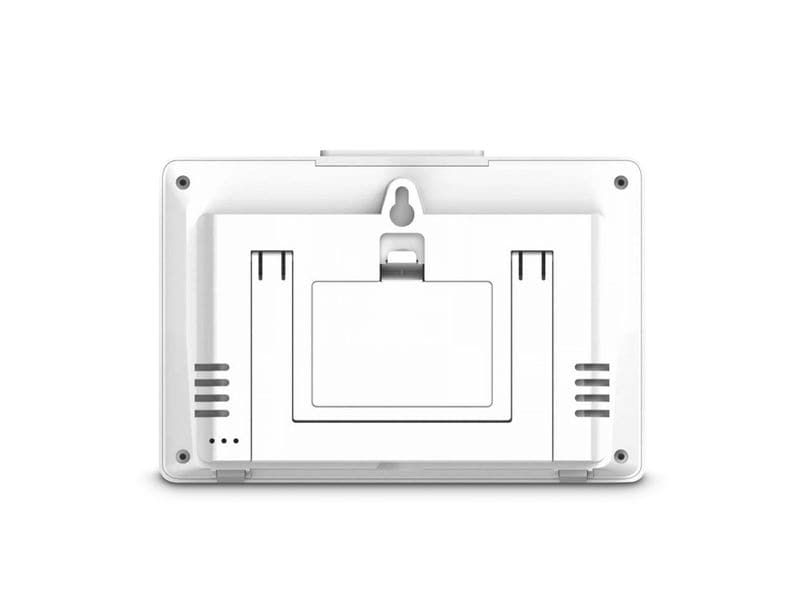 Hama Wetterstation Bahamas, Weiss Wetterstation mit Aussensensor, Funk, Wecker und Raumklima