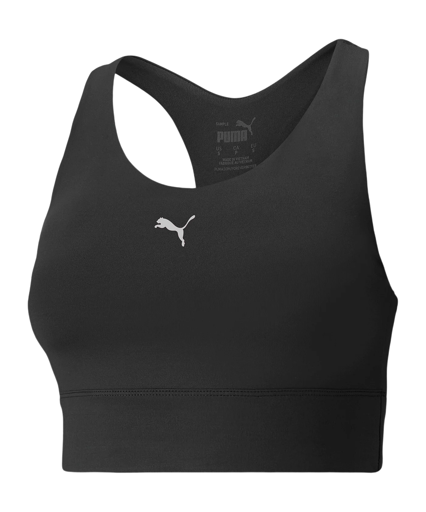 PUMA All In Long Line Sport-BH Damen Schwarz F01
