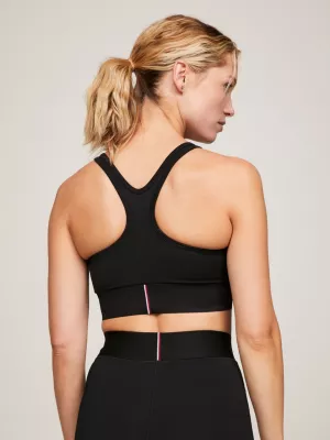 Sutiã esportivo com zíper e suporte médio
