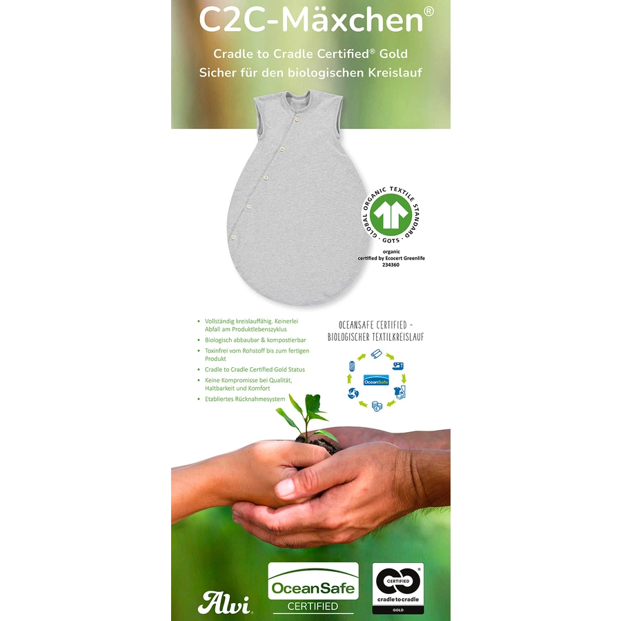 Alvi® C2C-Mäxchen® Grau Melange