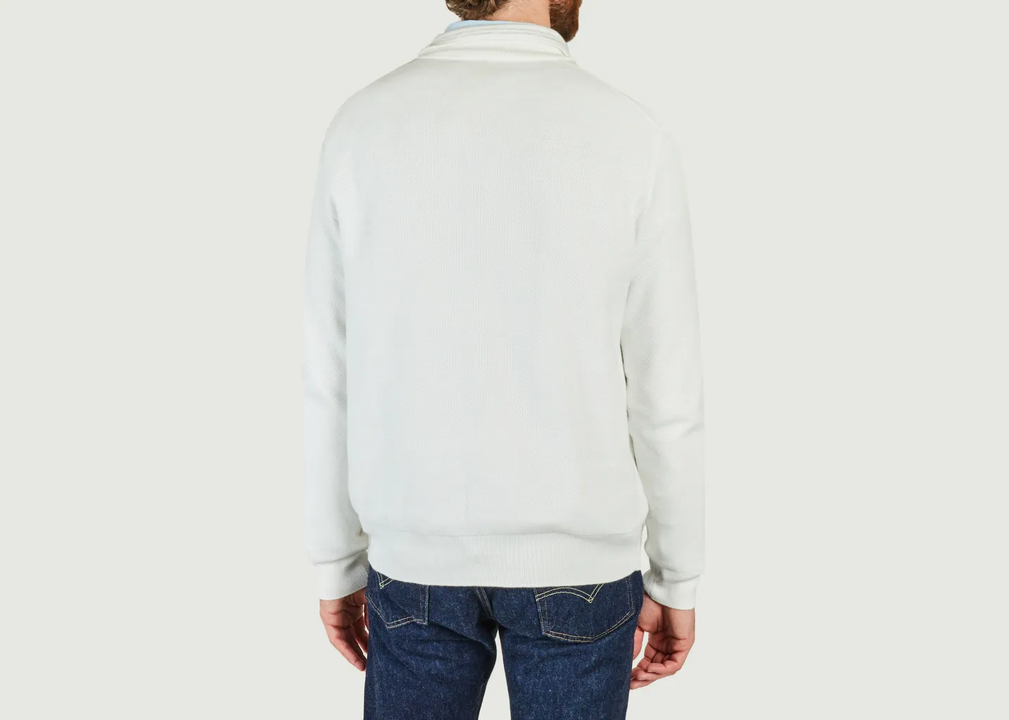 Pull demi-zippé en coton piqué Polo Ralph Lauren