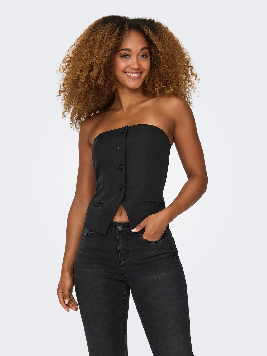 ONLPANNY Tüll-Top Black