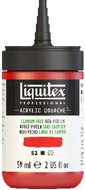 Liquitex - Akrylmaling Gouache - Cadmium Free Red Medium 59 ML