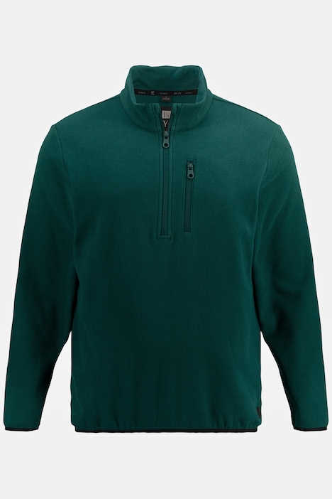 JAY-PI Fleece-Troyer, Bikewear, Langarm, Kragen mit Zipper,