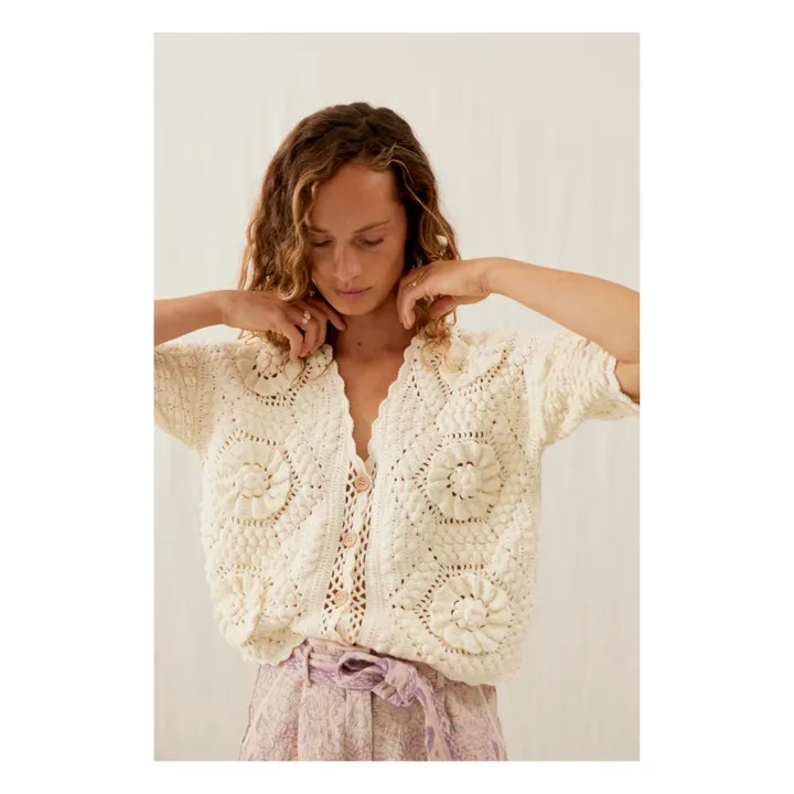 Louise Misha Cardigan Mallyra - Collection Femme | Crème