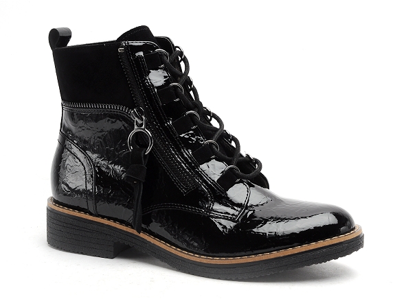 Fugitive boots bottine plates femme genete noir