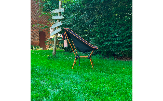 Tambu Campingstuhl aus recyceltem Polyester mit verstellbarer Sitzhöhe