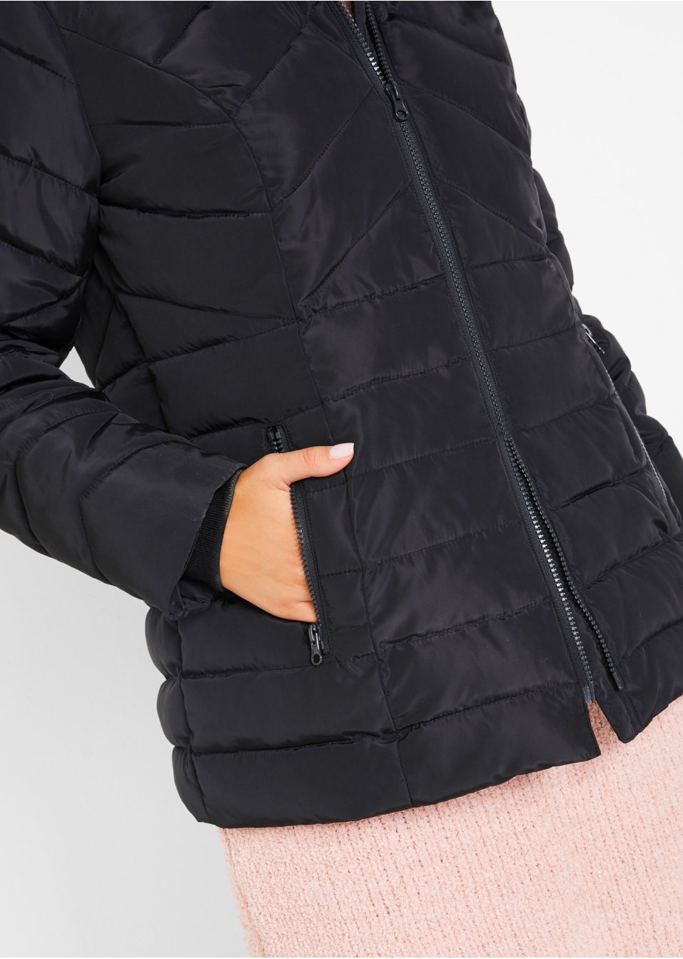 Veste matelassée légère avec capuche amovible