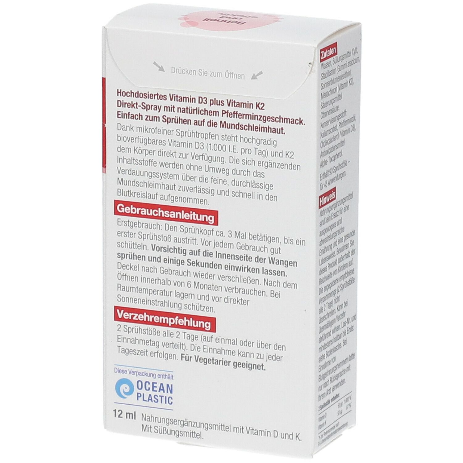 BetterYou® DLUX 2000 IE Vitamin D3+K2 Direkt-Spray