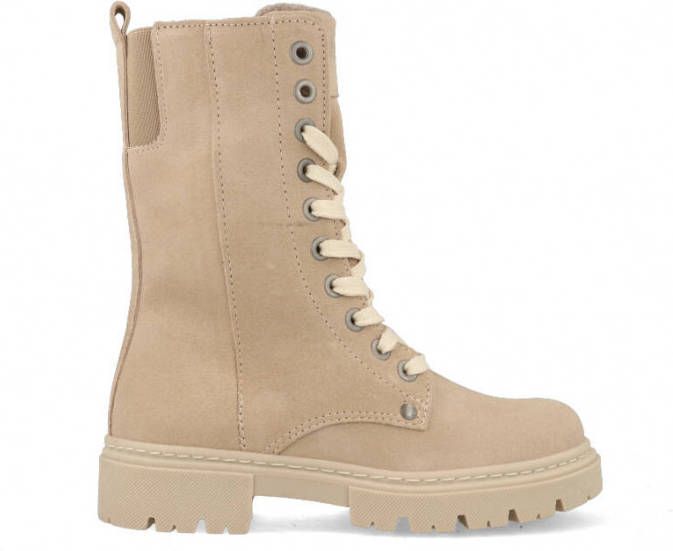 Bullboxer Ajs503 Veterboots Laarzen Met Veters Beige