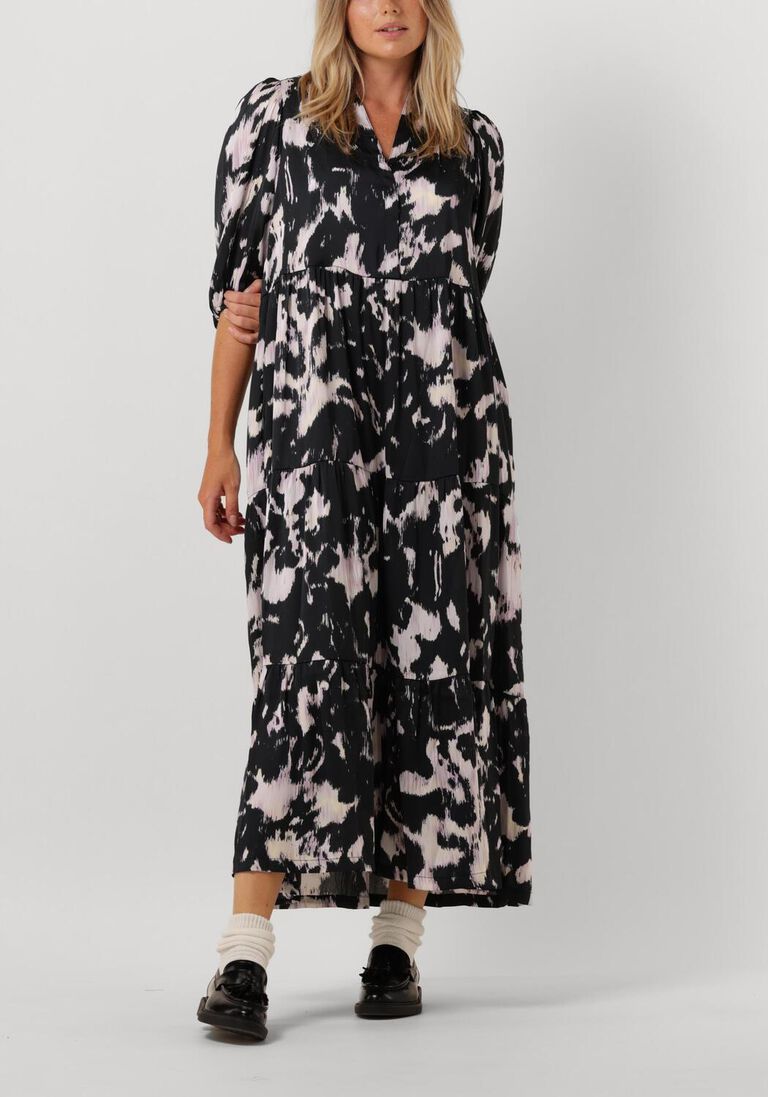 zwarte co'couture maxi jurk mary floor dress