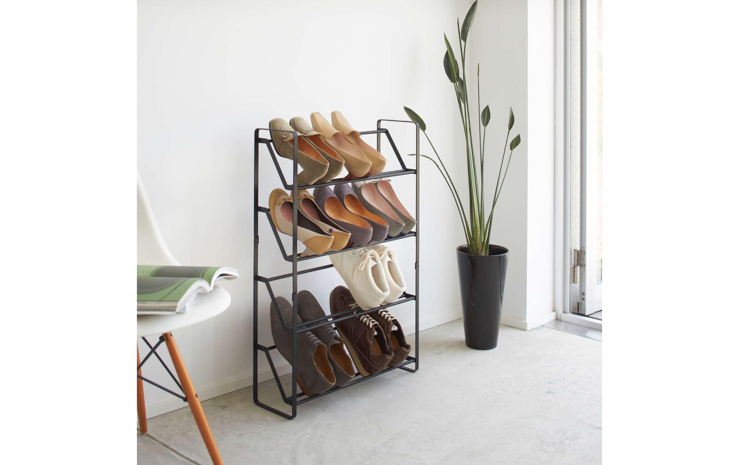 Schuhregal Frame 53 x 80 cm, Schwarz<br>Schuhorganizer