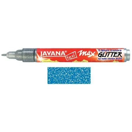 KREUL Javana texi mäx Glitter für helle und dunkle Stoffe Blau