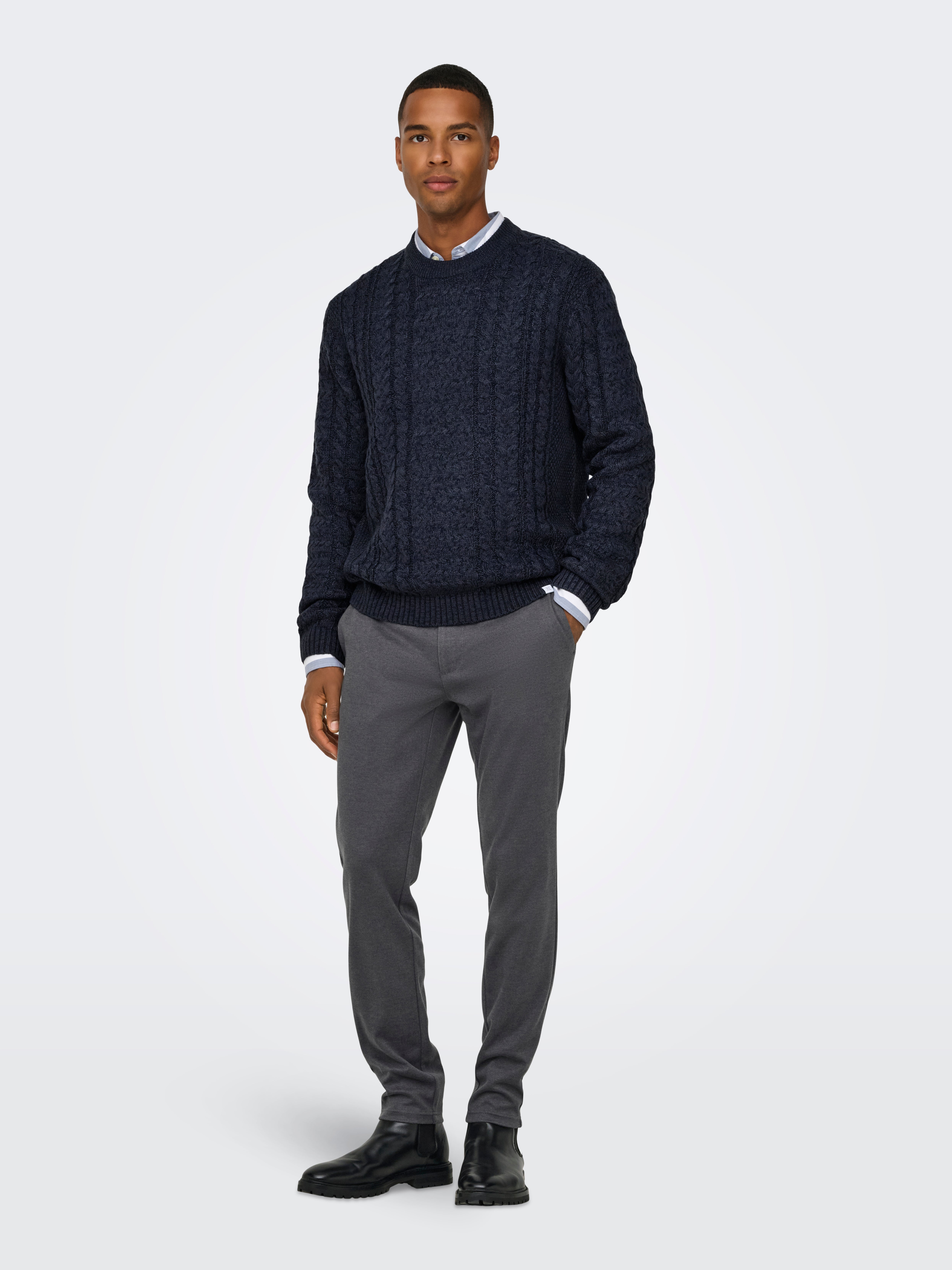 ONSMARK Slim Fit Hose Navy Blazer