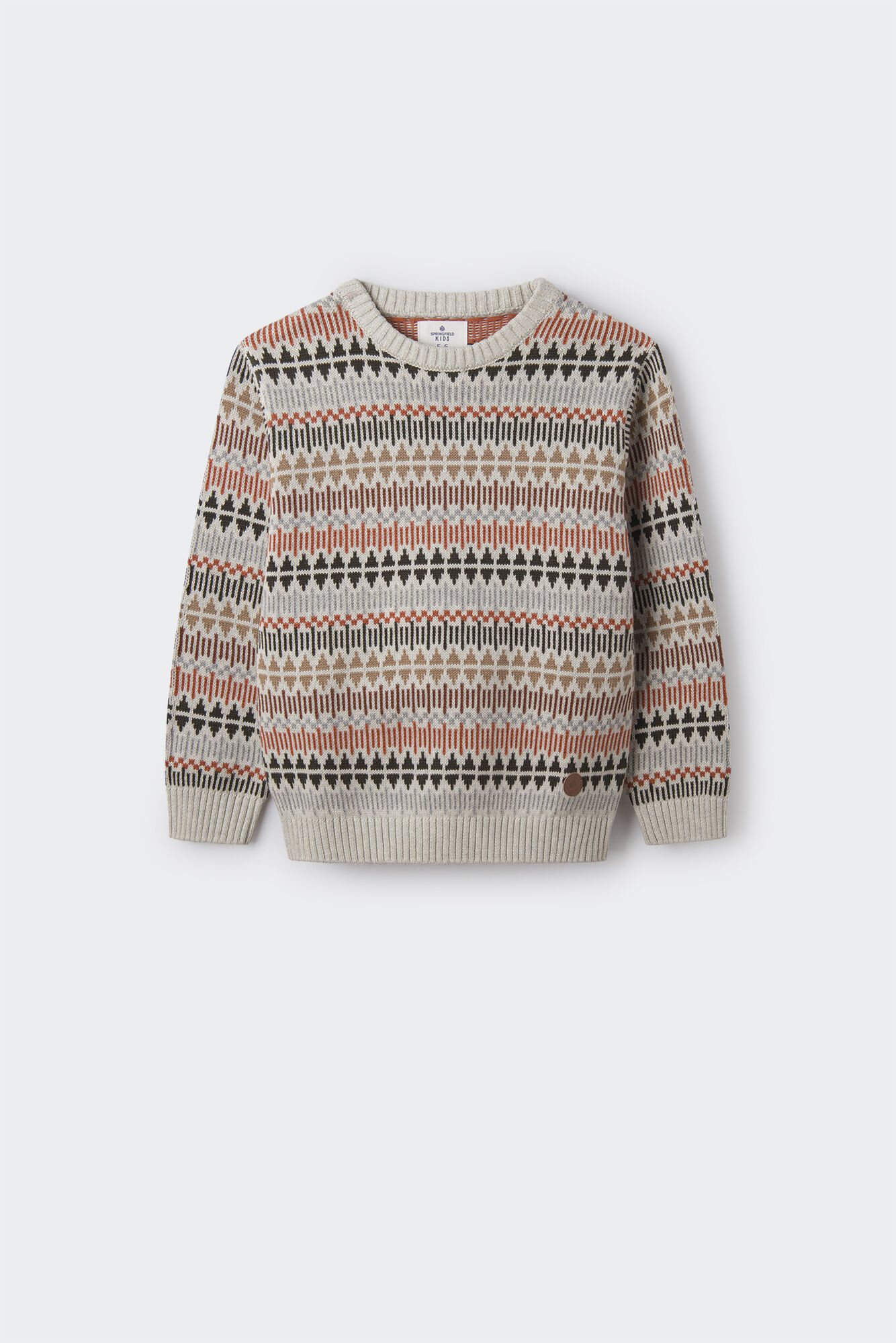 Suéter jacquard infantil