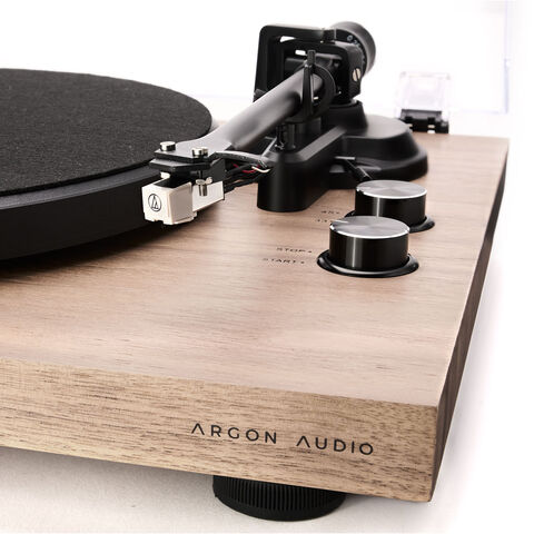 Argon Audio TT Mk2 – betaalbare en gebruiksklare hi-fi platenspeler Real Walnut (Veneer)
