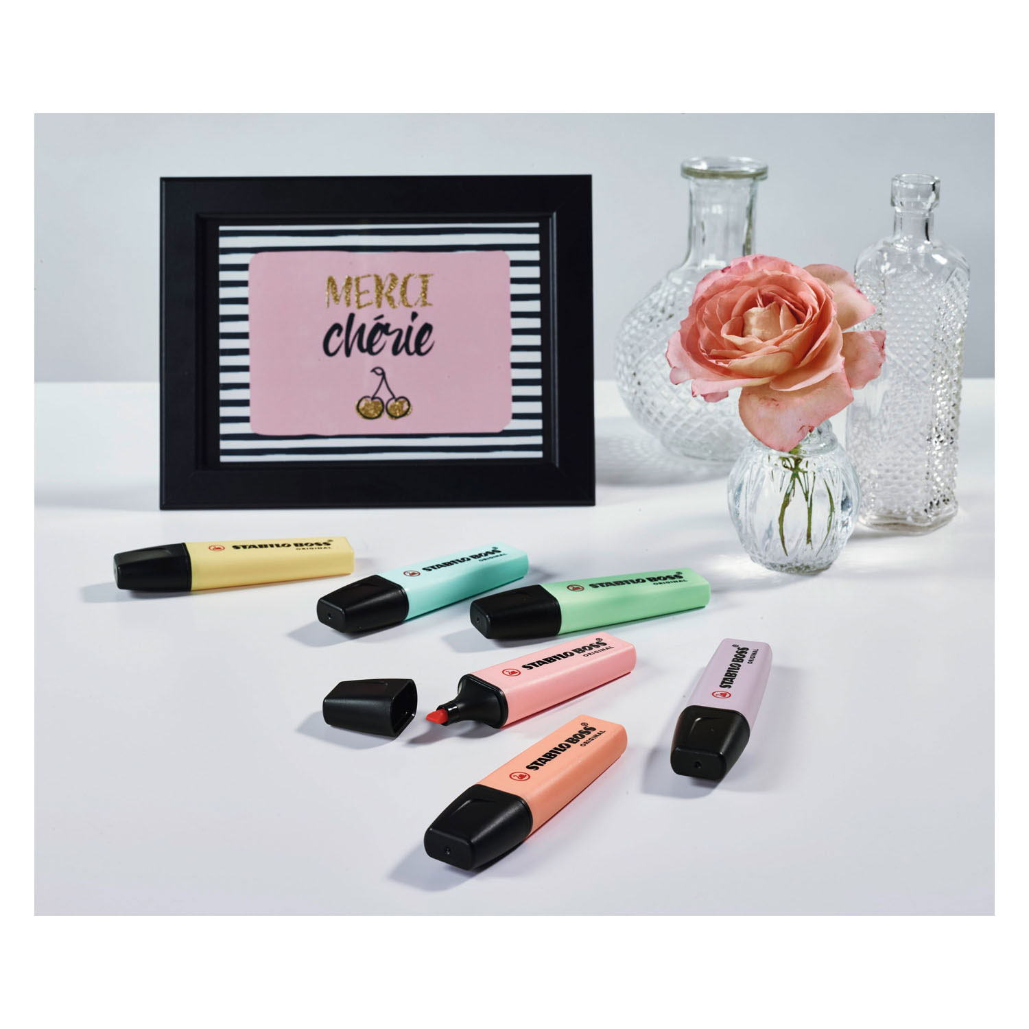 STABILO BOSS ORIGINAL Pastel - Markeerstift - Set 6 Stuks