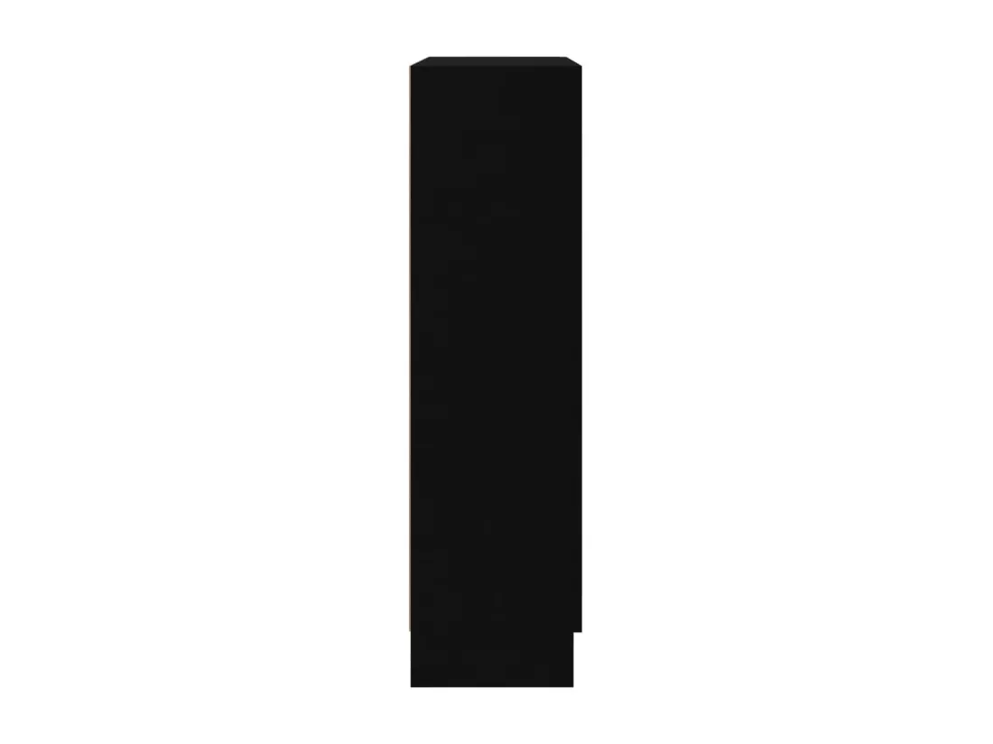 Armoire à vitrine Noir 82,5x30,5x115 cm Aggloméré