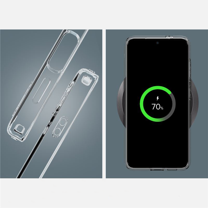 Samsung Galaxy S24 Liquid Crystal Case Gummi Hülle (ACS07343) - Crystal Clear (Transparent)
