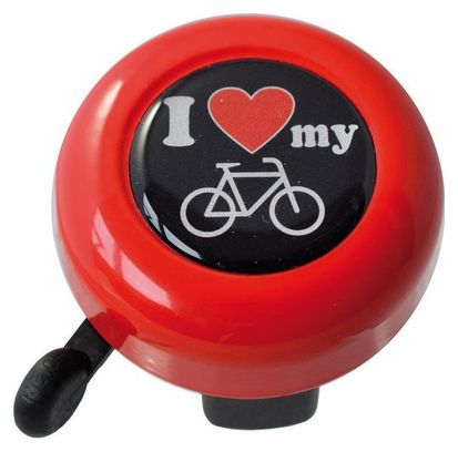Sonnette à motif j'aime mon vélo Reich