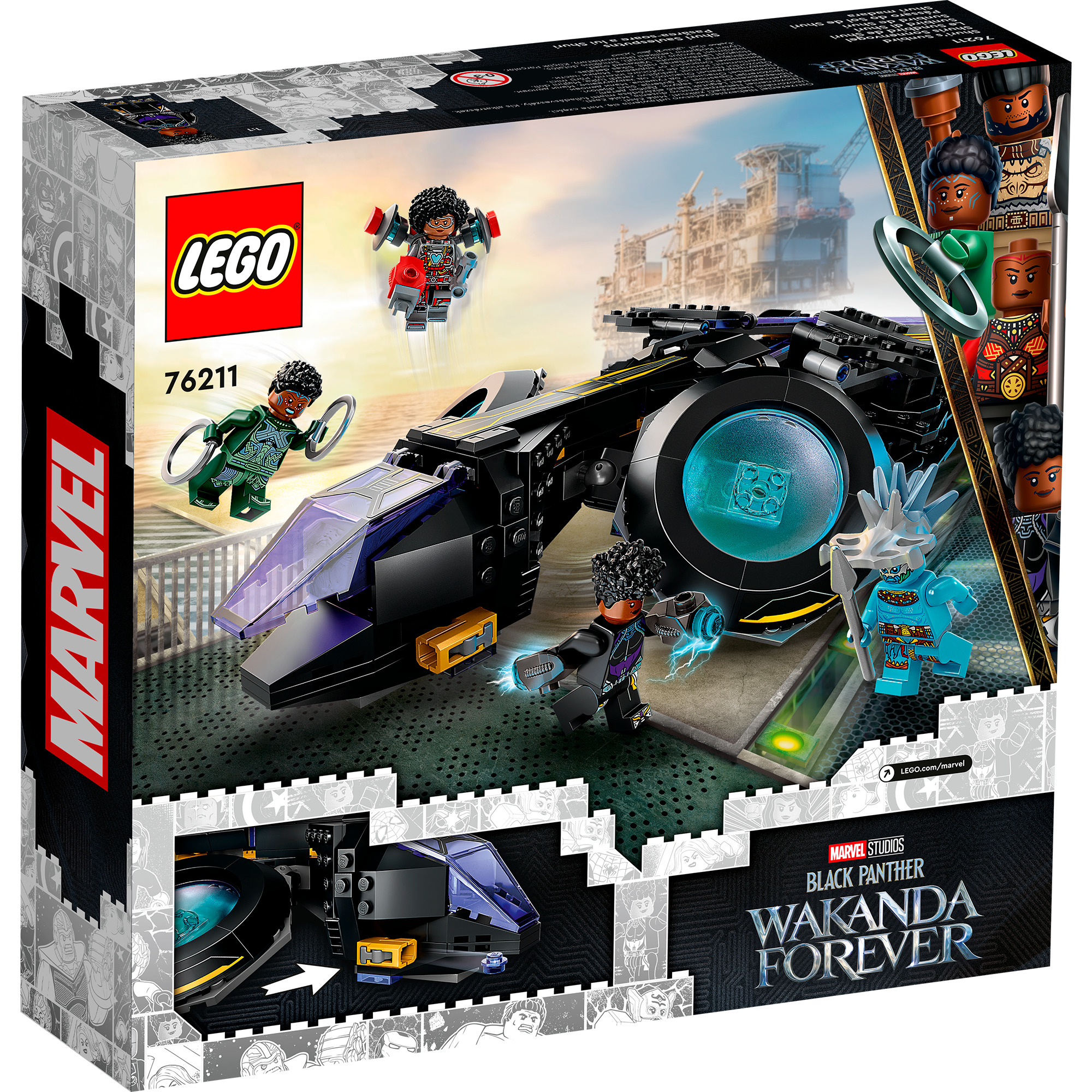 LEGO Konstruktionsspielzeug Marvel Super Heroes Shuris Sonnenvogel