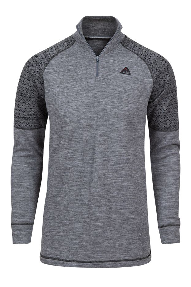 Glomtinden overdel i dobbel ull  og med 1/2 - zip