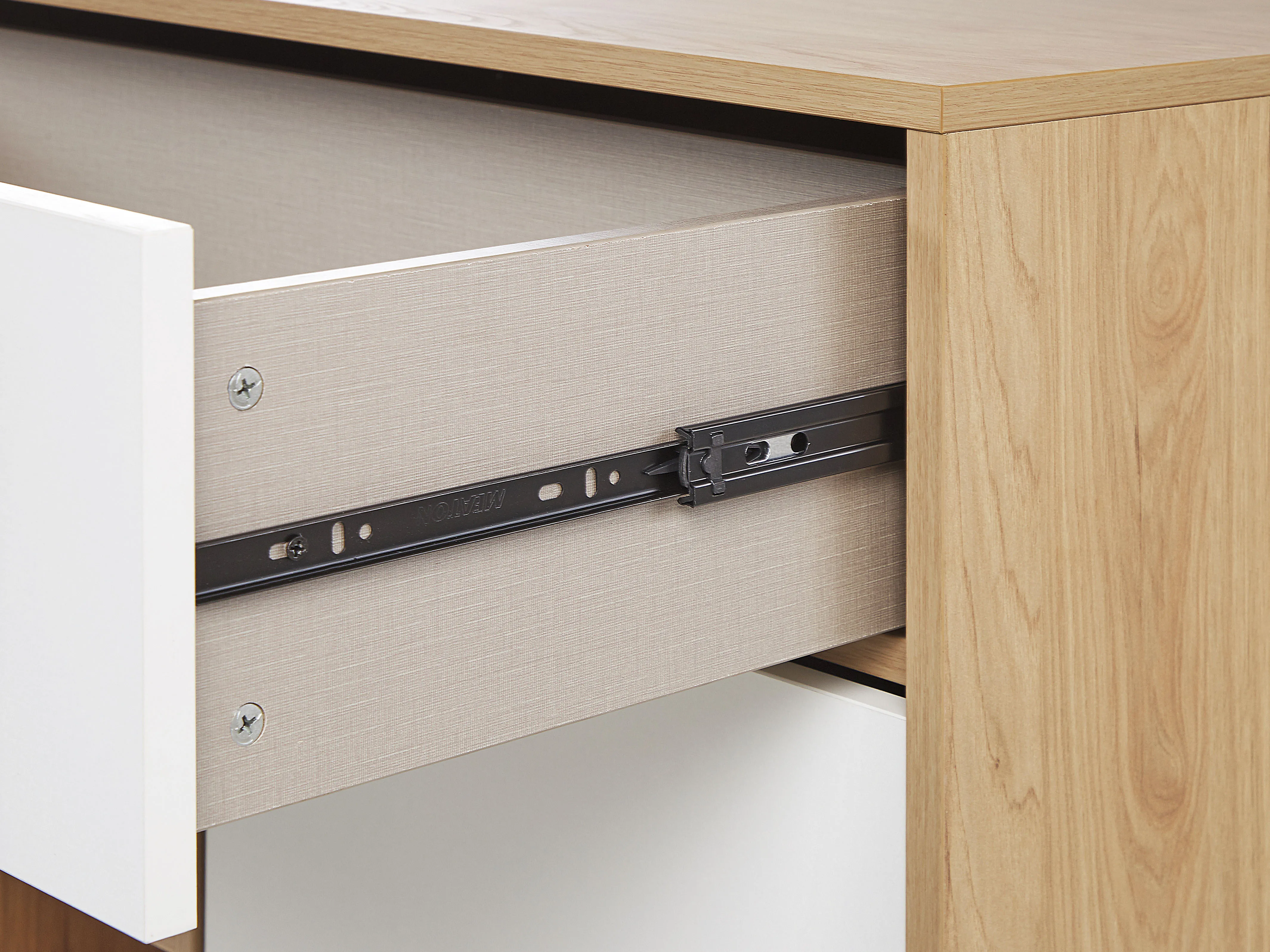 Dressoir met 2 deuren ITACA Bruin/wit