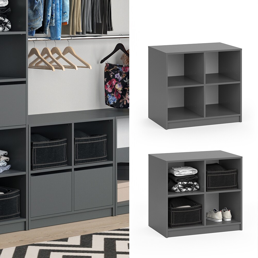 Vicco Kommode für Kleiderschrank Visit 4 Ablagen Sideboard Dielenschrank