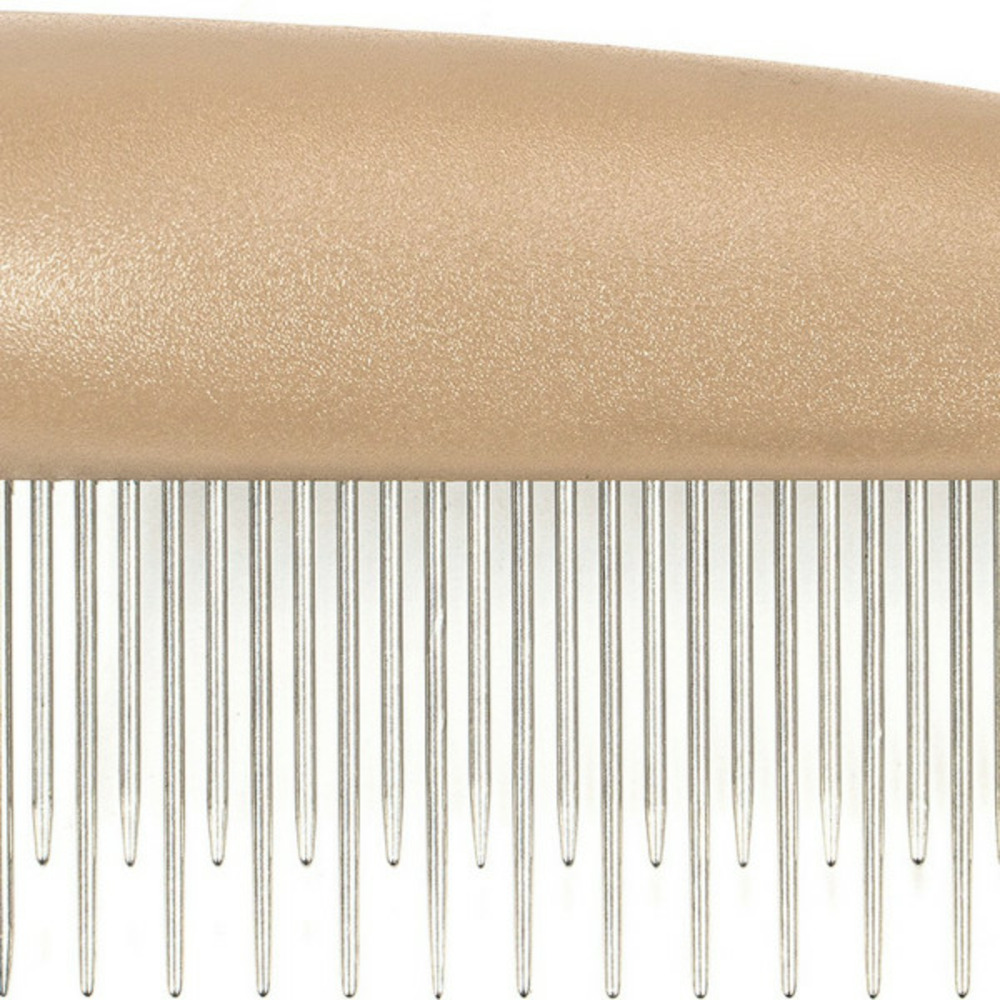 Brosse à cheveux grand râteau acier inoxydable plastique