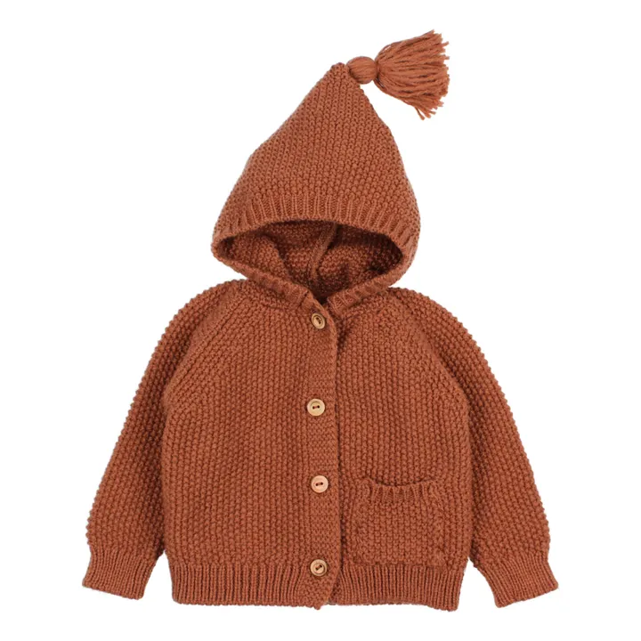 Búho Cardigan à Capuche | Caramel