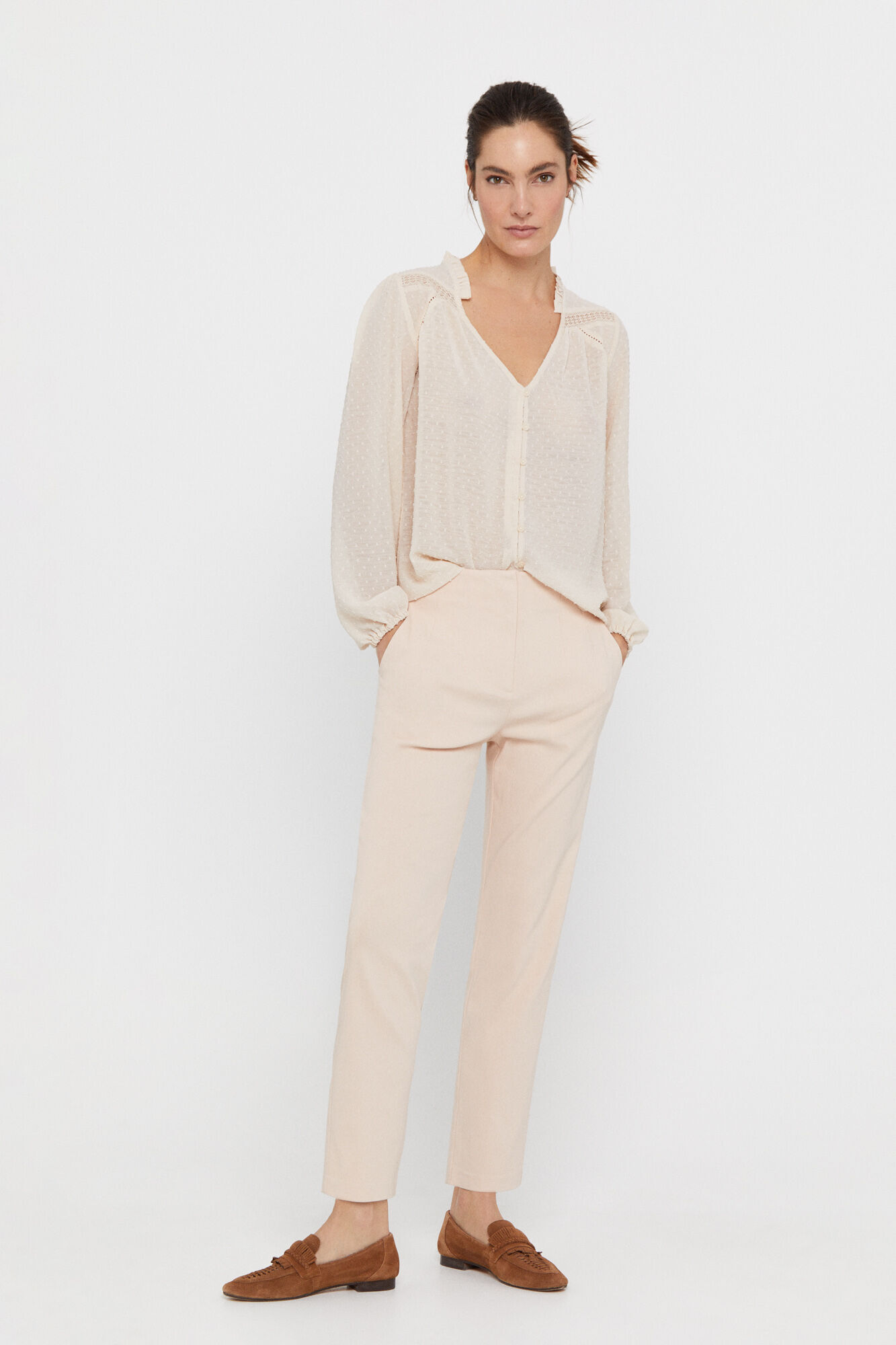 Calça jeans skinny - Rosa